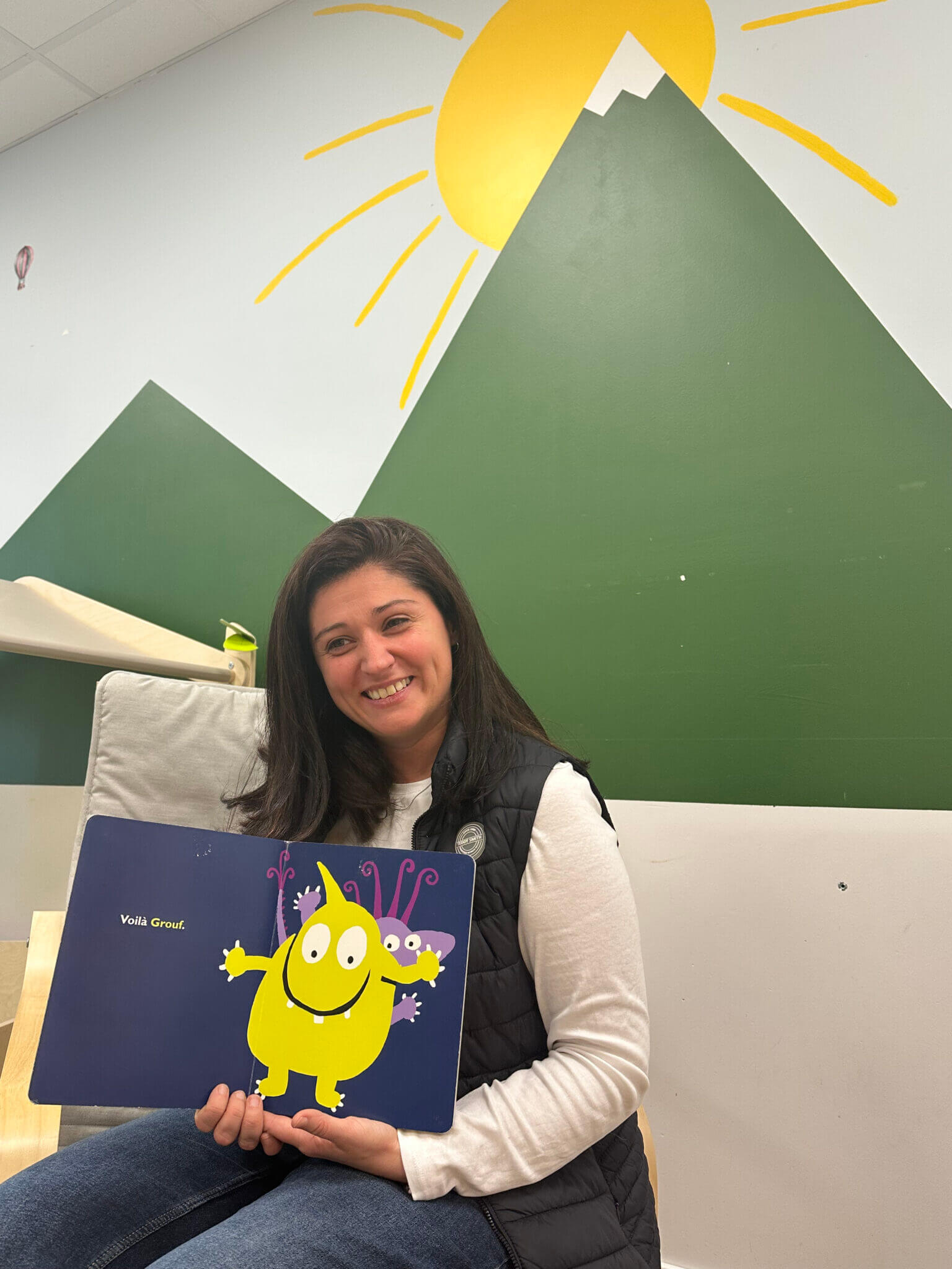 Amandine la directrice et l'infirmière de la micro-crèche chemins enchantés à Clermont-Ferrand.